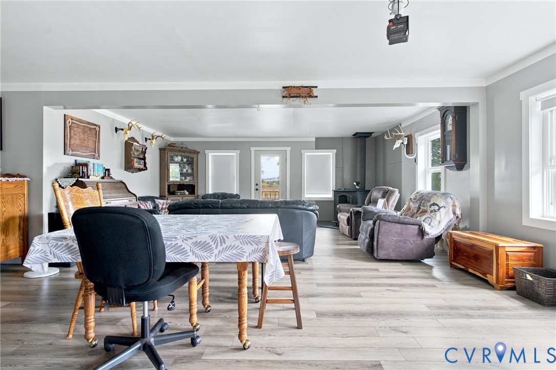 1451 Dixie Hill Road Dillwyn, VA 23936 - Photo 7 of 51 Open-concept living area with light wood-finish fl