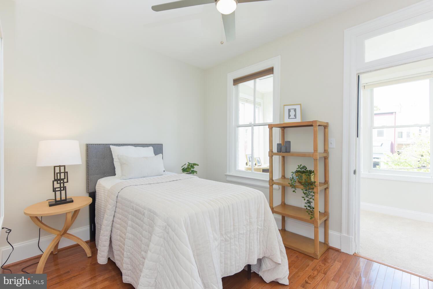 125 Randolph Place Northwest Washington, DC 20001 - Photo 24 of 51 Third Bedroom Opens to Sunporch