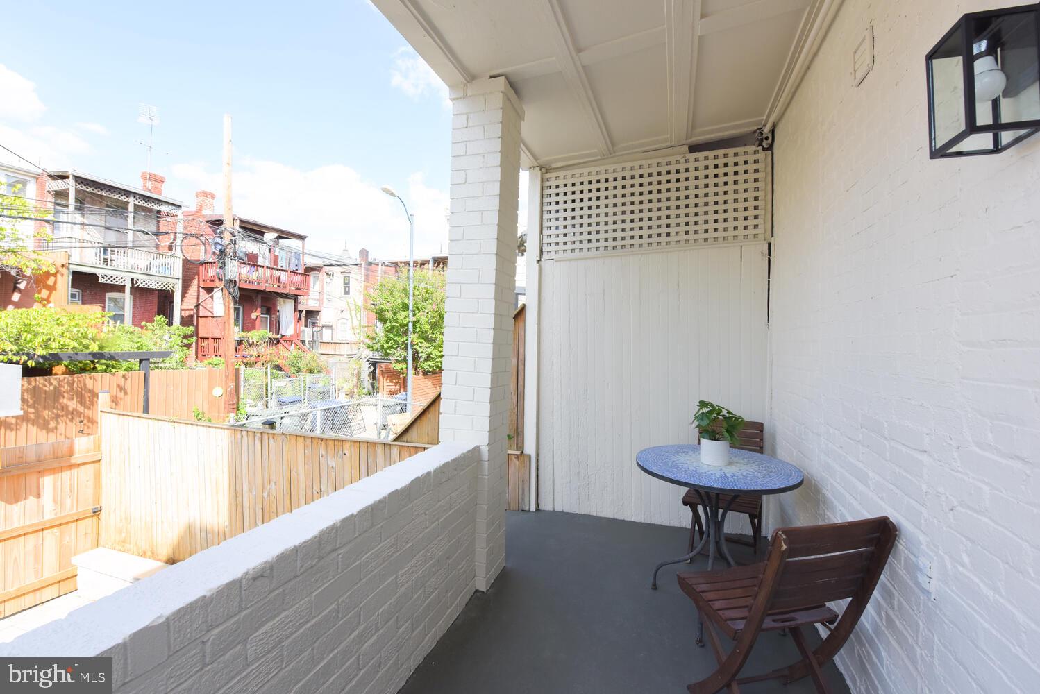 125 Randolph Place Northwest Washington, DC 20001 - Photo 27 of 51 Charming Rear Porch off of Kitchen