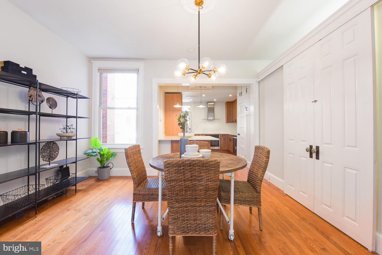 125 Randolph Place Northwest Washington, DC 20001 - Photo 7 of 51 Dining Room w Beautiful Light & Enormous Pantry