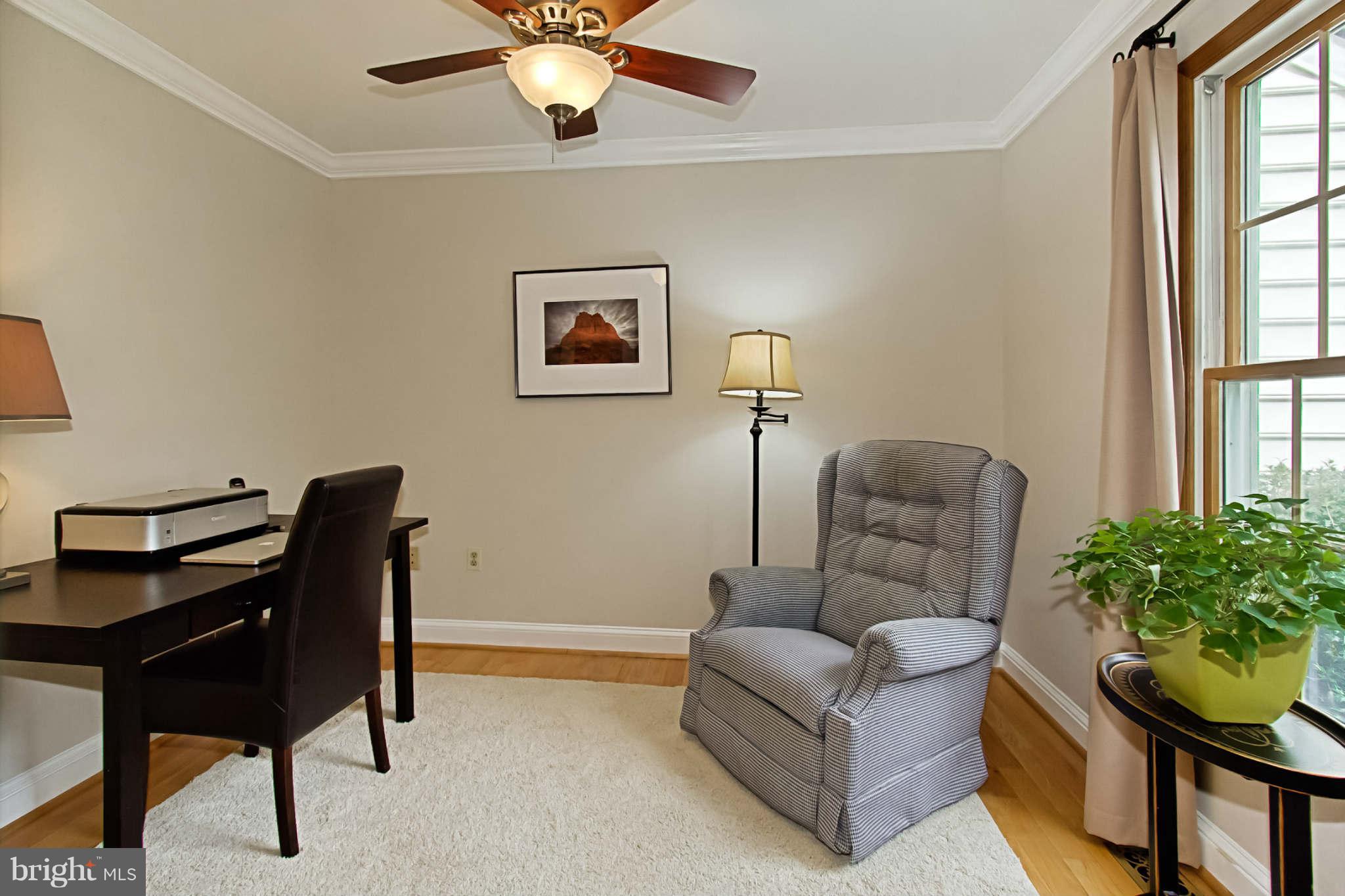 8312 Magic Leaf Road Springfield, VA 22153 - Photo 11 of 30 Main Level Study with Adjacent Bath