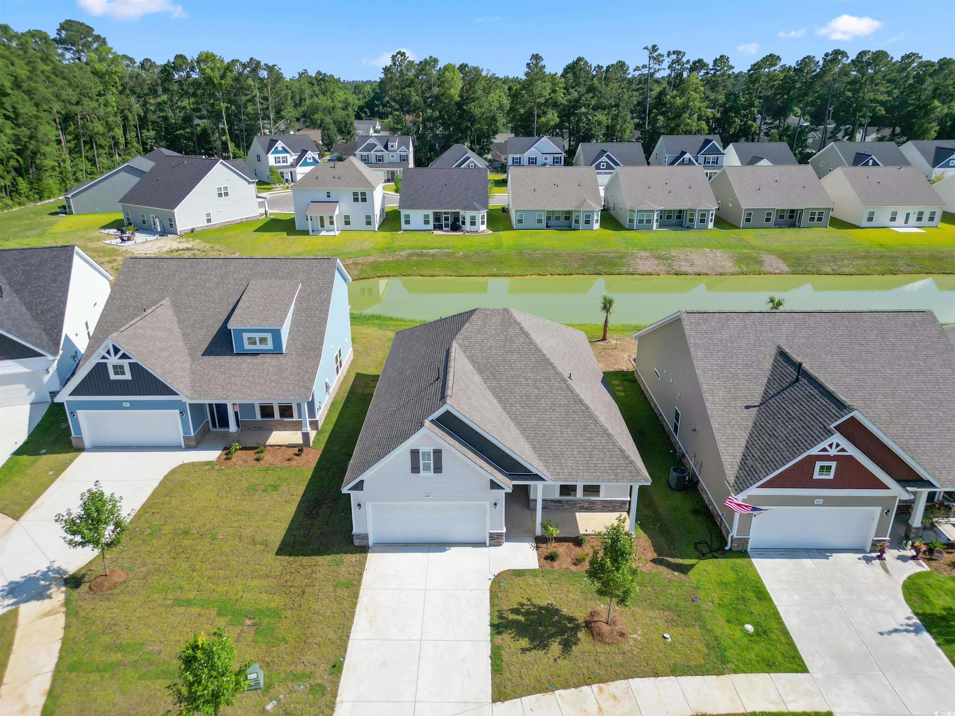 2427 Campton Loop Conway, SC 29527 - Photo 2 of 40 Bird's eye view with a water view