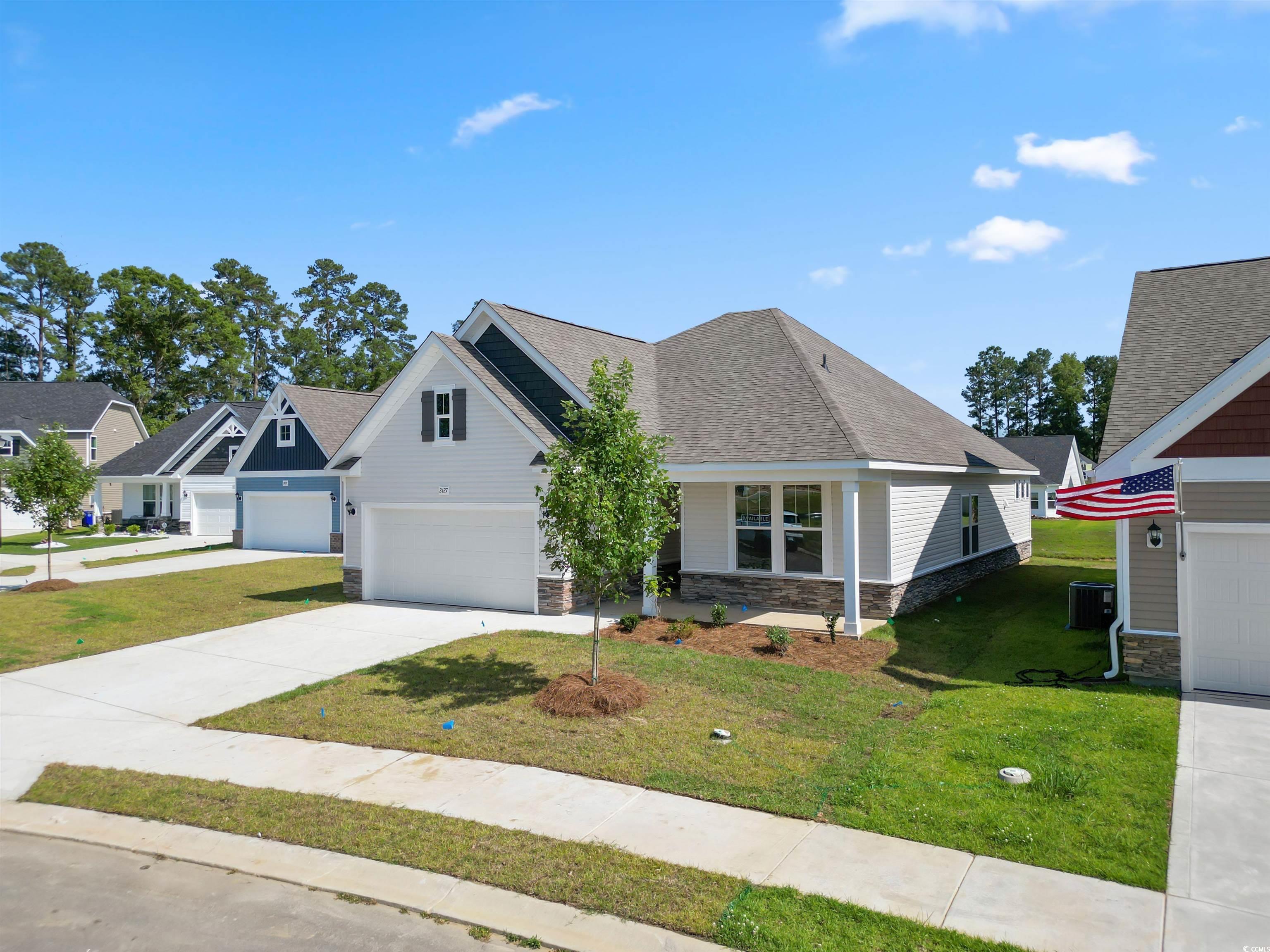 2427 Campton Loop Conway, SC 29527 - Photo 3 of 40 View of front of property featuring a garage and a