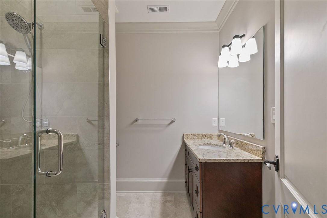 785 Oak Spring Lane Manakin-Sabot, VA 23103 - Photo 55 of 96 Ensuite with ceramic tile, walk-in shower, and cab