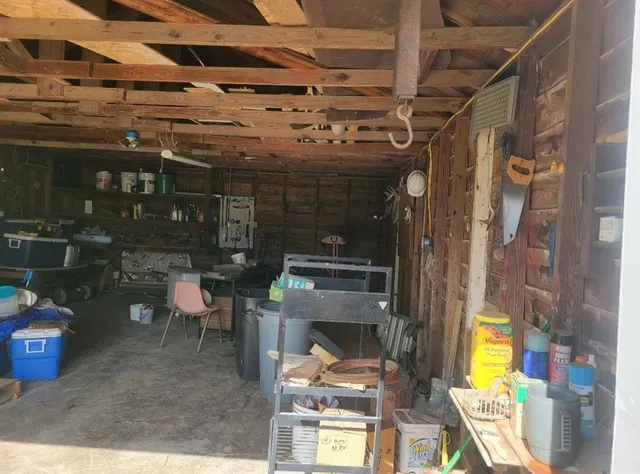 a view of store room with window