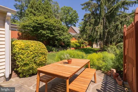a backyard of a house