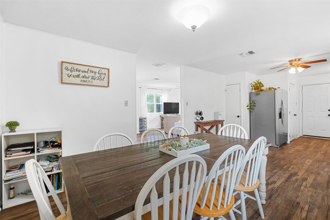 617 Johnson Street Bertram, TX 78605 - Photo 10 of 21 a view of a dining room with furniture