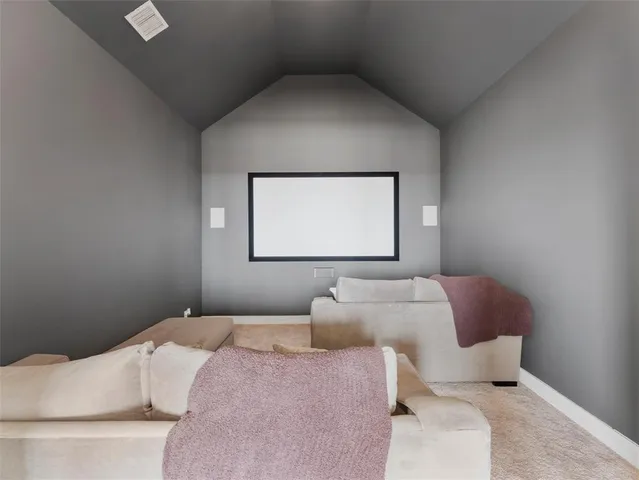 a spacious bathroom with a sink vanity and mirror