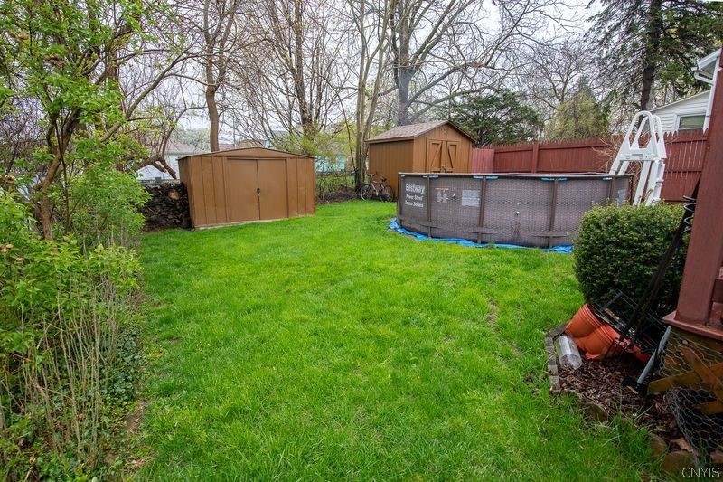 110 Leicestershire Road Irondequoit, NY 14621 - Photo 20 of 27 Nice size yard with a view of 2 sheds