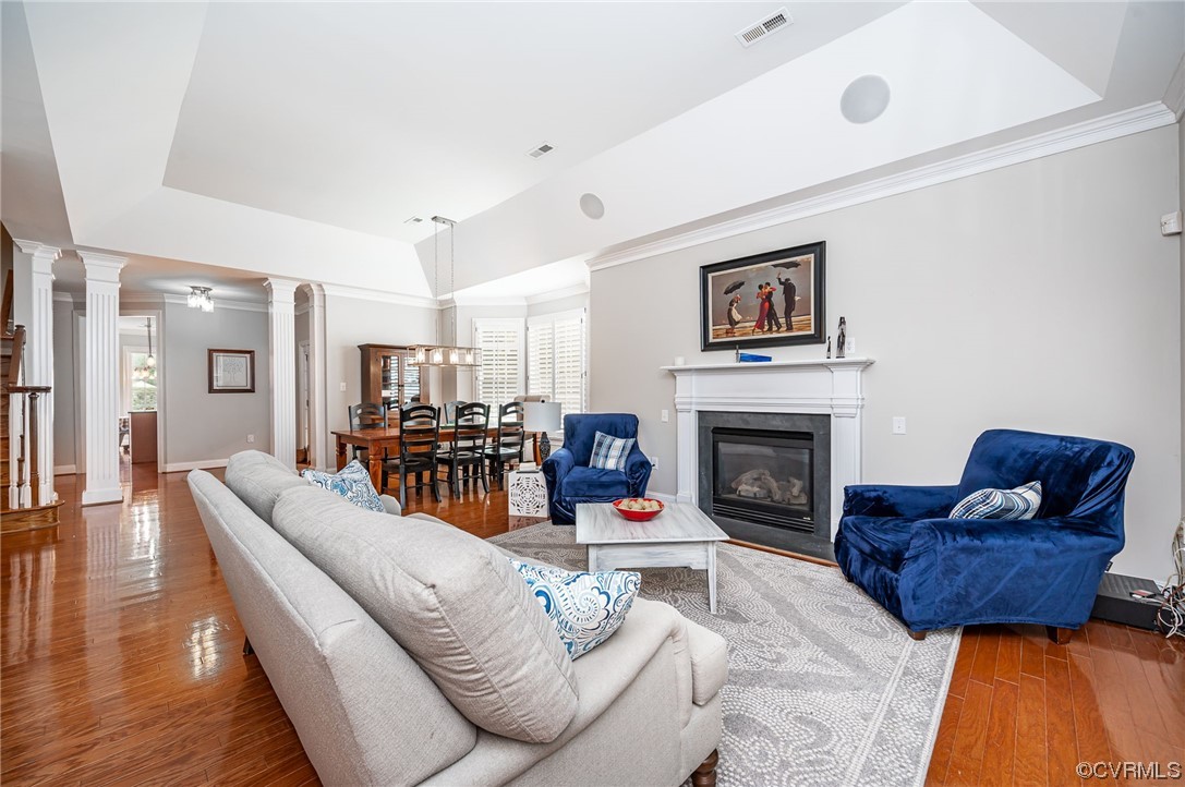 5080 Park Commons Loop Glen Allen, VA 23059 - Photo 9 of 41 a living room with furniture and a fireplace