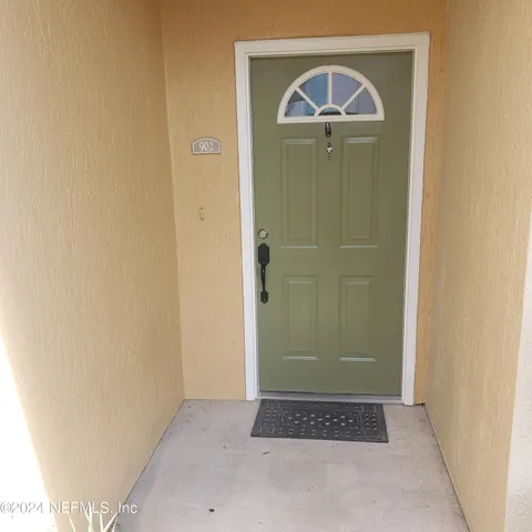 a view of front door