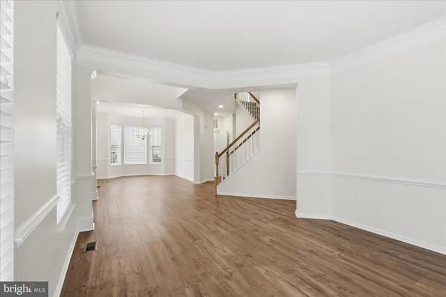 wooden floor in an empty room