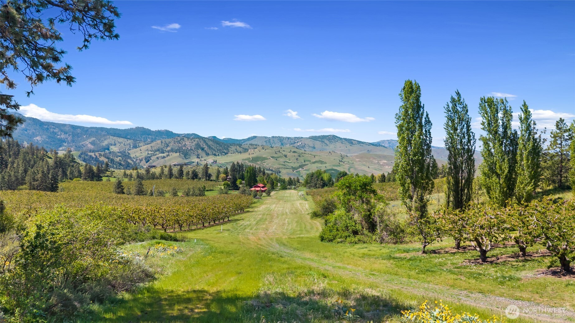 712 Moonlit Lane Wenatchee, WA 98801 - Photo 28 of 29 a view of a town with mountains in the background