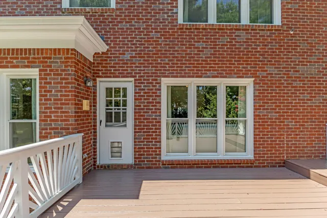 a view of front door of house