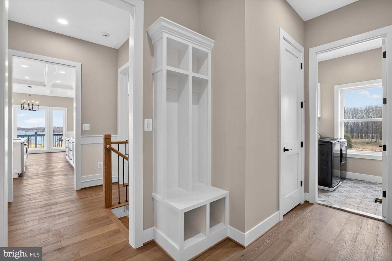 29 Rock Island Ridge Mineral, VA 23117 - Photo 15 of 63 a view of a hallway with wooden floor and a living room