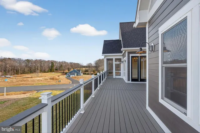 a view of an ocean and a mountain