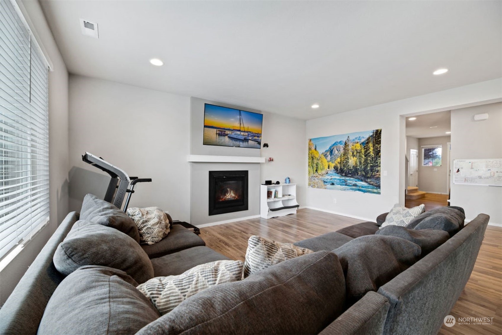 10305 Messner Avenue Granite Falls, WA 98252 - Photo 11 of 23 a living room with furniture and a fireplace