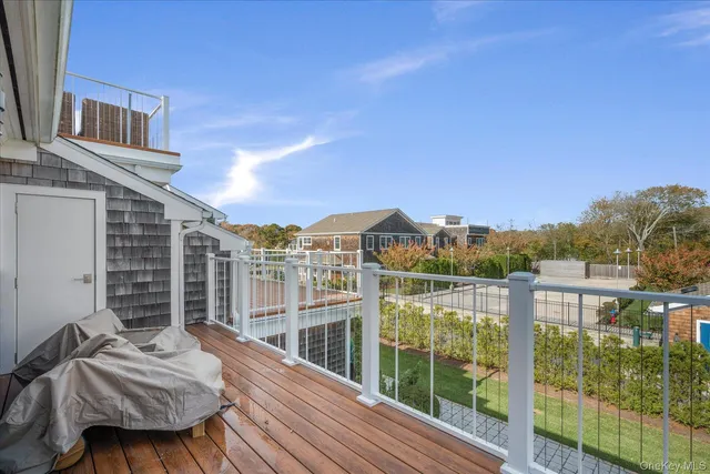 a view of city from balcony