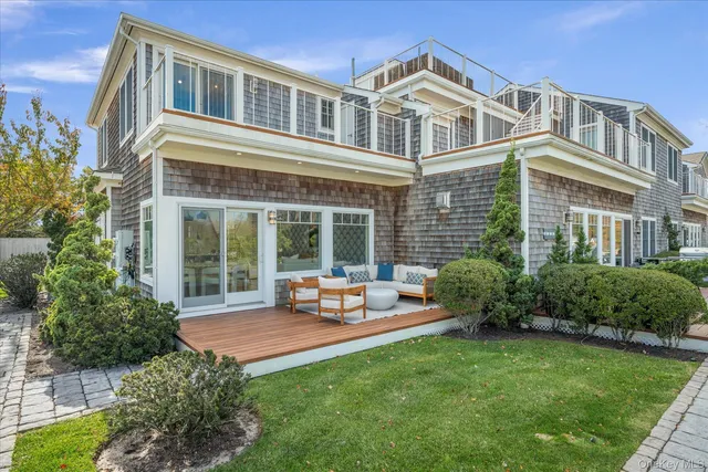 a house view with a garden space