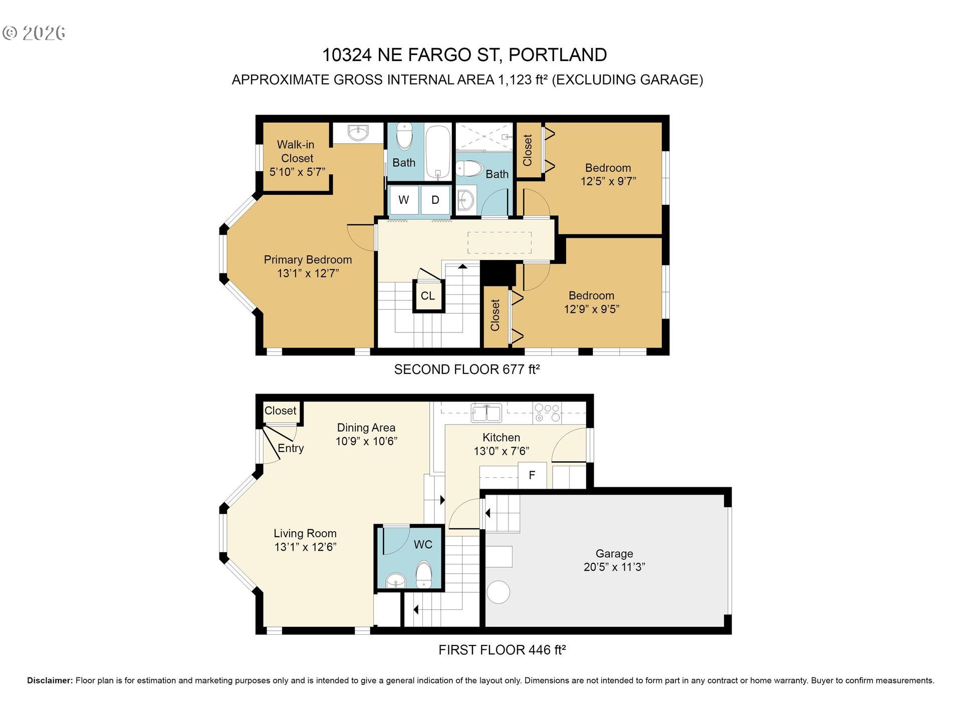 10324 Northeast Fargo Street Portland, OR 97220 - Photo 37 of 38 Floor Plan