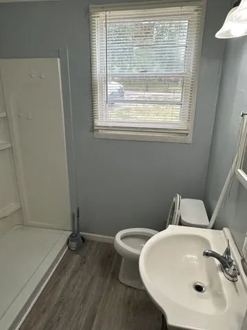 a bathroom with a sink and a toilet