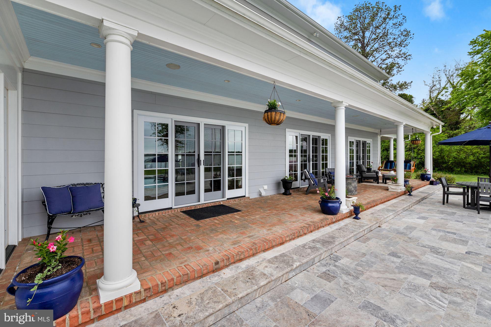 26238 St Michaels Road Easton, MD 21601 - Photo 75 of 92 COVERED BRICK PORCHES ON FRONT AND WATERFRONT SIDE