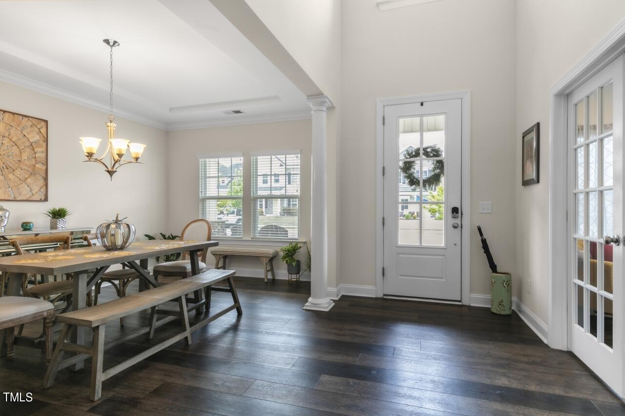 3356 Table Mountain Pine Drive Raleigh, NC 27616 - Photo 2 of 41 a view of a livingroom with furniture window and wooden floor