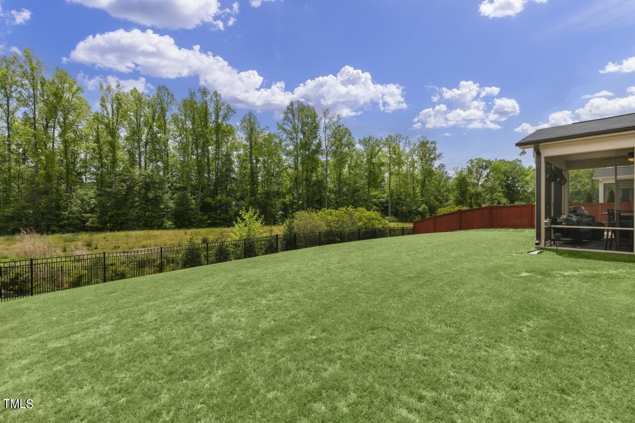 3356 Table Mountain Pine Drive Raleigh, NC 27616 - Photo 40 of 41 a view of a big yard with potted plants and large trees
