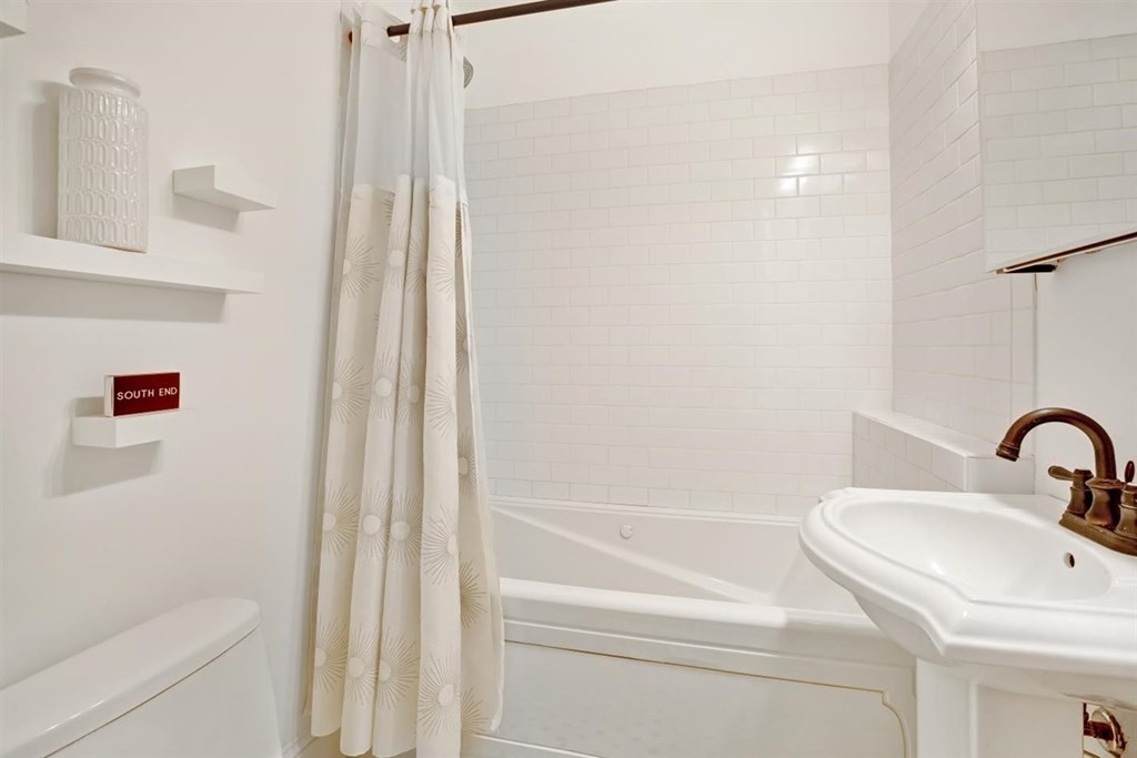 5 Bond Street, Unit 1 Boston, MA 02118 - Photo 11 of 18 a bathroom with a sink and a shower