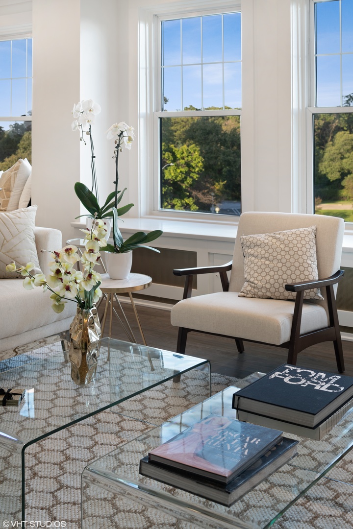 Undisclosed Address Chicago, IL 60657 - Photo 6 of 17 a living room with furniture and a potted plant
