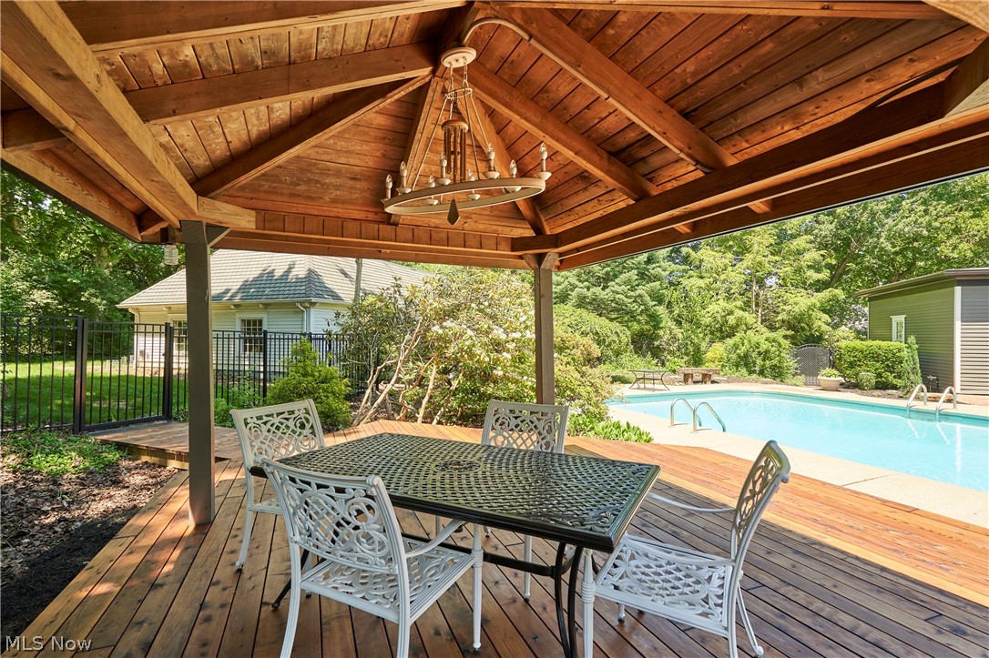 874 Merriman Road Akron, OH 44303 - Photo 41 of 50 Redwood deck with pavilion