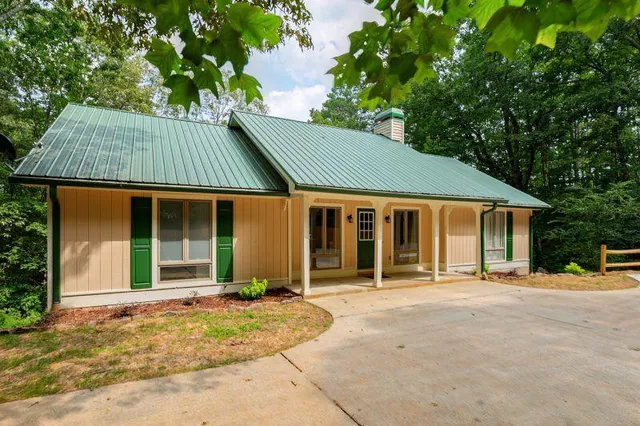 a backyard of a house