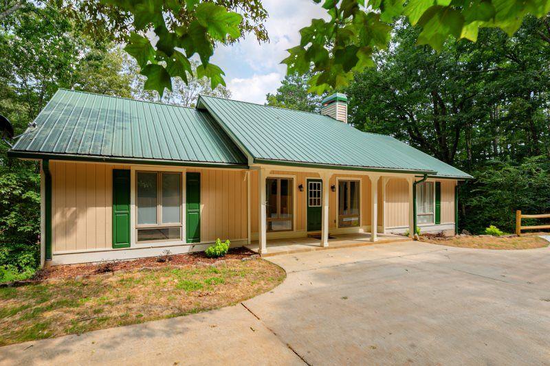 a backyard of a house