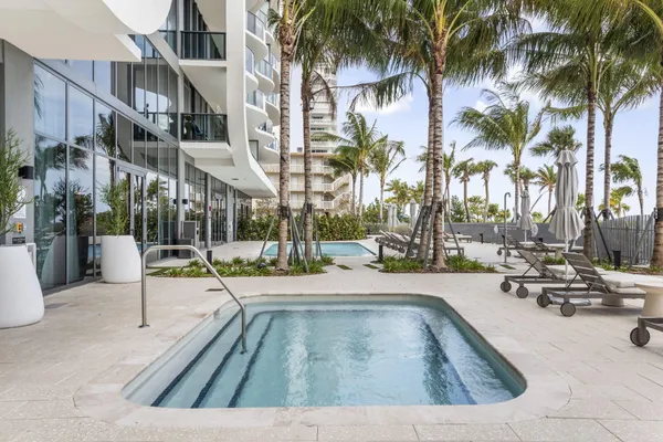 a view of outdoor space with swimming pool