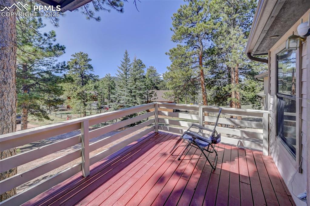 840 West Kelly Road Woodland Park, CO 80863 - Photo 36 of 47 View of wooden deck