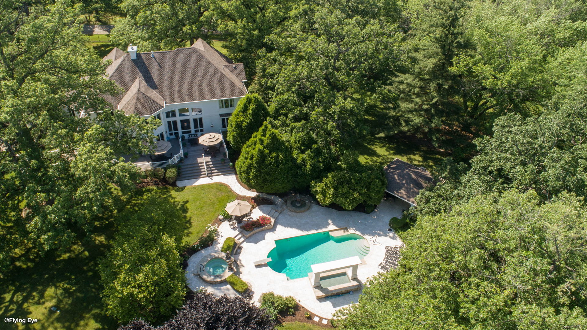 25565 South Tehle Road Elwood, IL 60421 - Photo 5 of 68 an aerial view of a house with yard basket ball court and outdoor seating