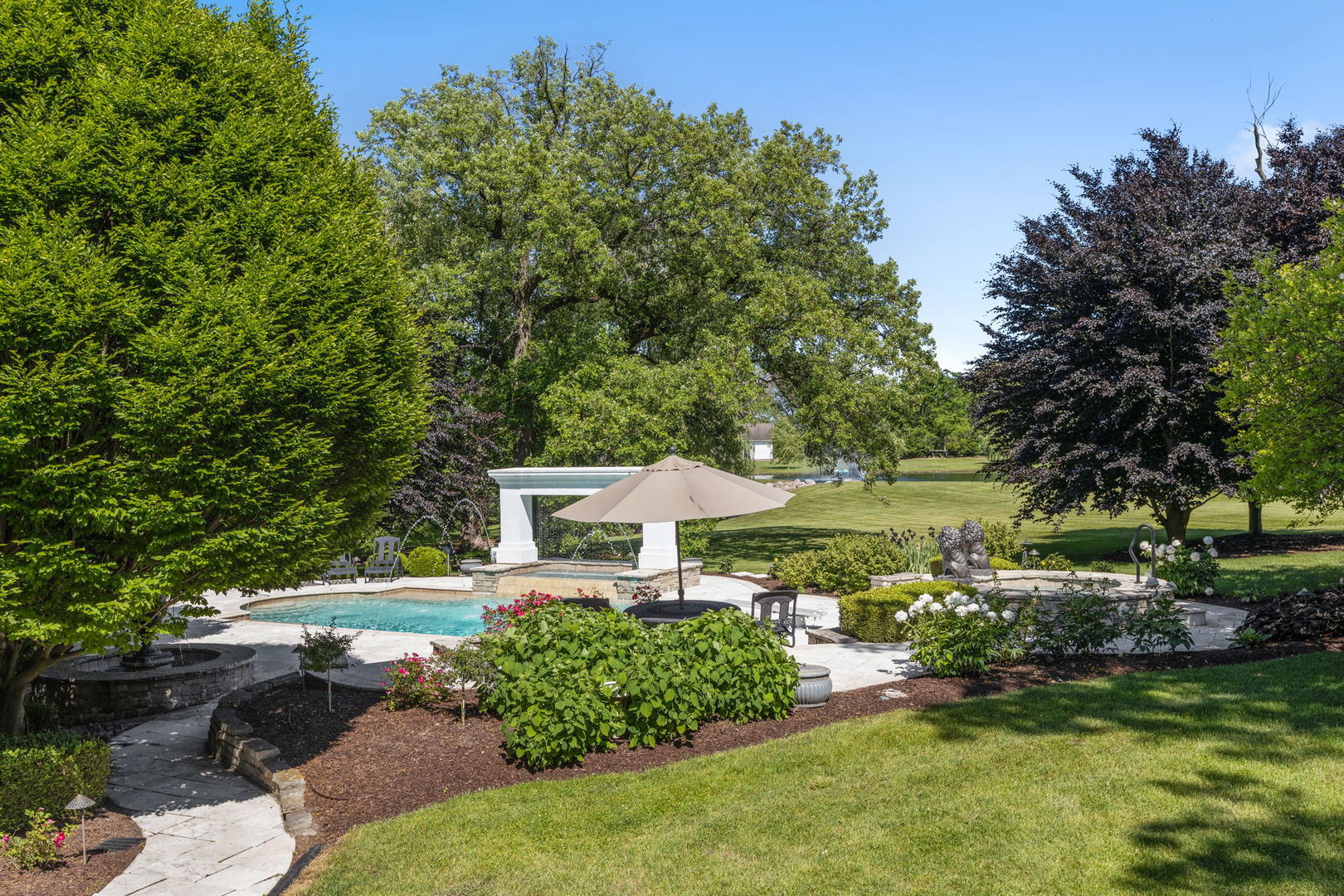 25565 South Tehle Road Elwood, IL 60421 - Photo 49 of 68 a view of a garden with an outdoor space