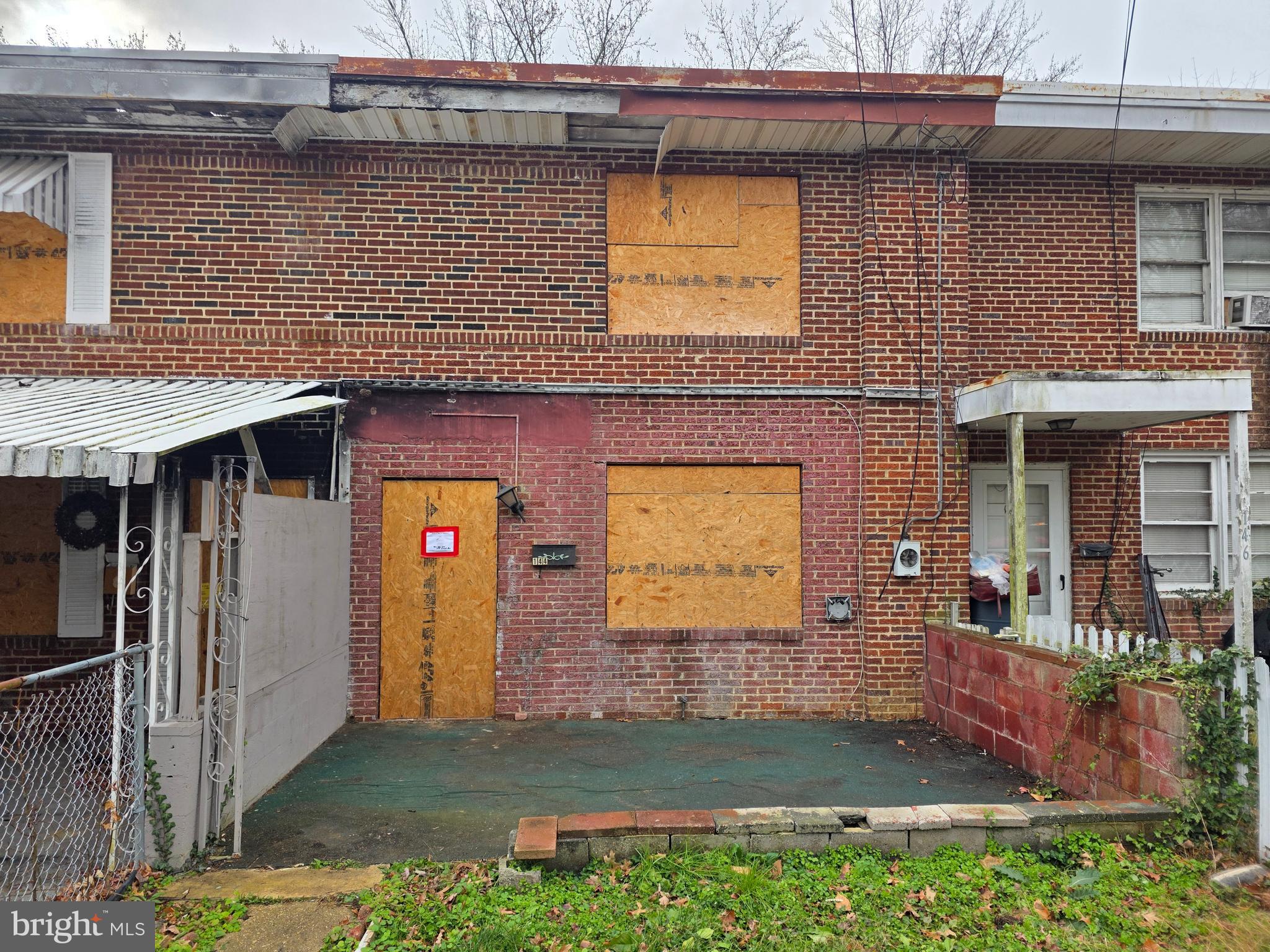a view of a house with door