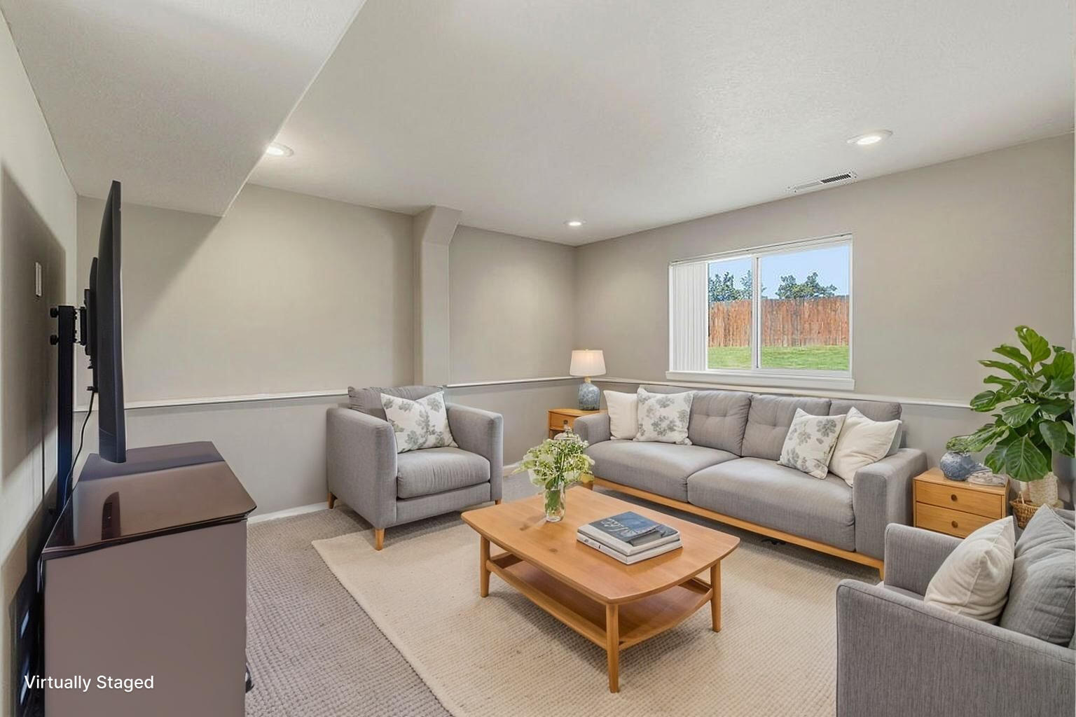 2979 Northeast Sugar Pine Road Prineville, OR 97754 - Photo 13 of 31 a living room with furniture and a flat screen tv