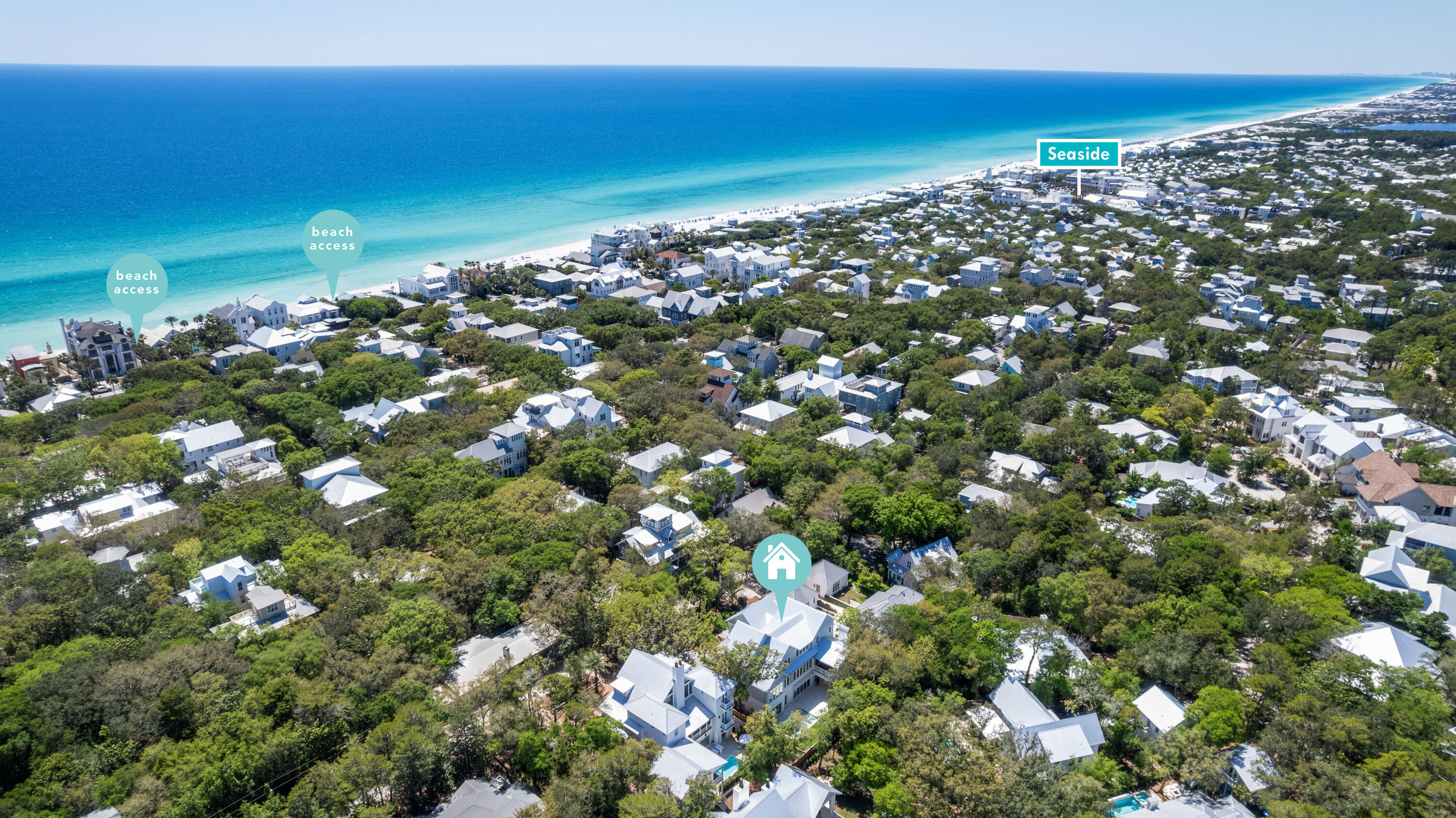 128 Forest Street Santa Rosa Beach, FL 32459 - Photo 2 of 83 Aerial to Beach & Seaside