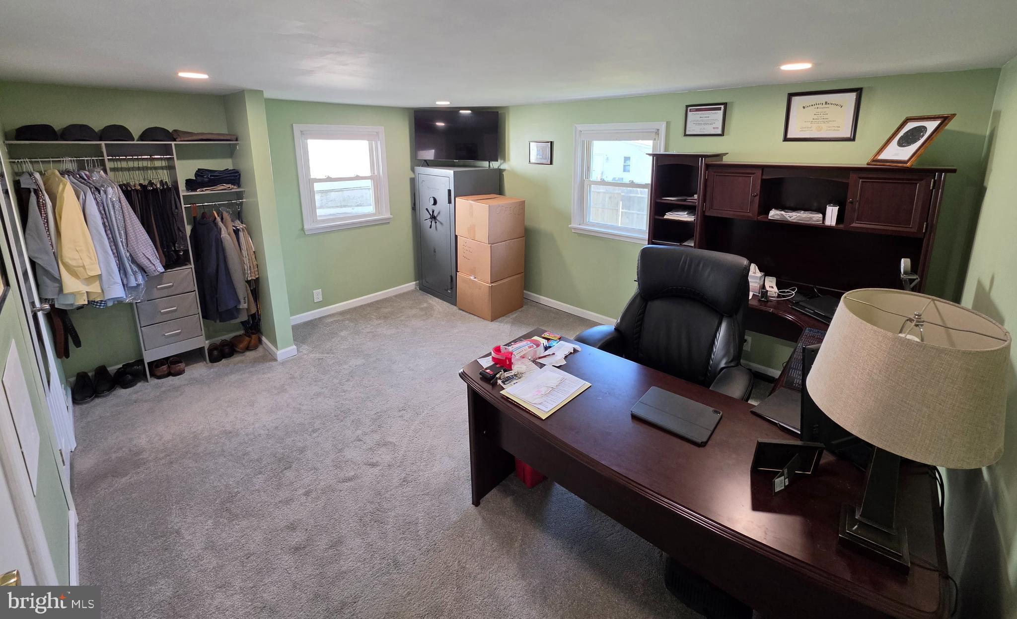 142 New Road Horsham, PA 19044 - Photo 25 of 38 a view of a workspace with furniture and a window