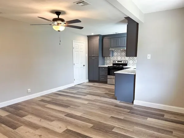 a view of kitchen and window