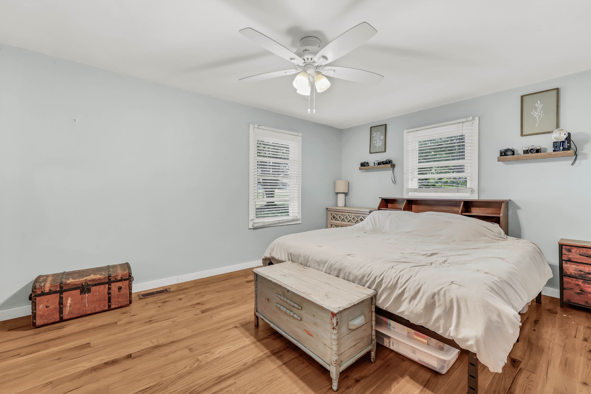 1068 Hugh Hunter Road Oak Grove, KY 42262 - Photo 20 of 30 a spacious bedroom with a bed and a dresser