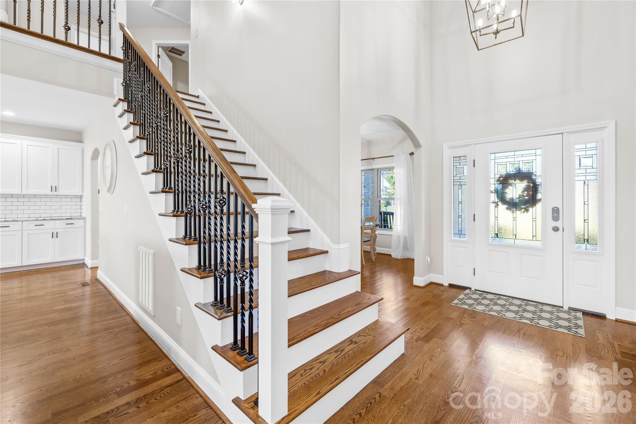 895 Oak Ridge Farms Circle Newton, NC 28658 - Photo 14 of 43 a view of entryway and hall with wooden floor