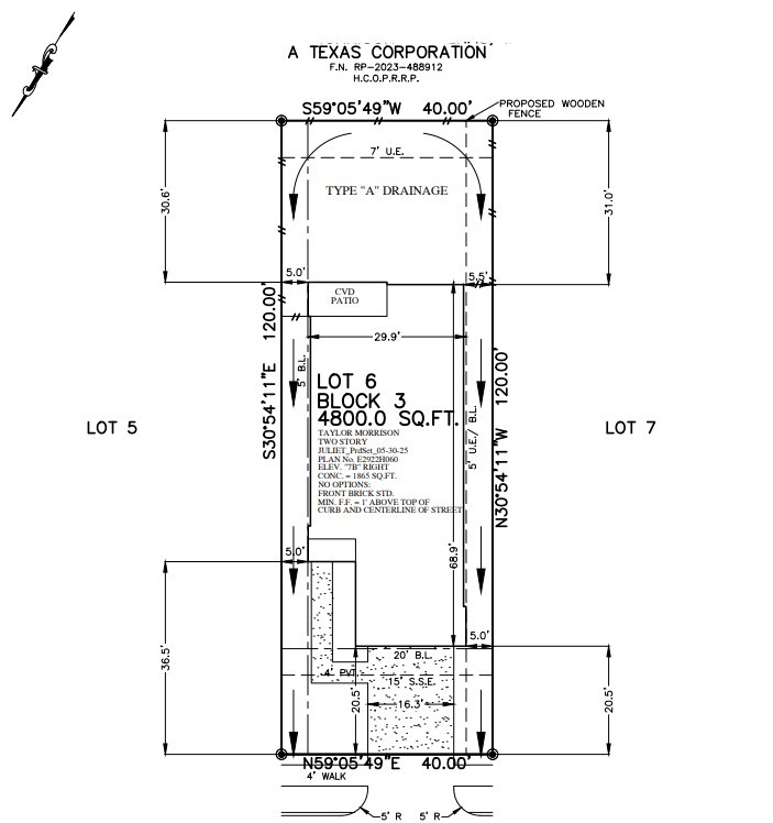 26751 Celestial Cypress Road Hockley, TX 77447 - Photo 5 of 8 Plot Plan
