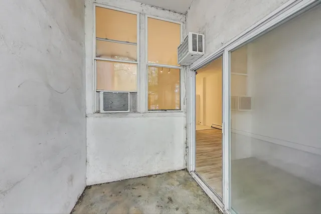 view of room with window