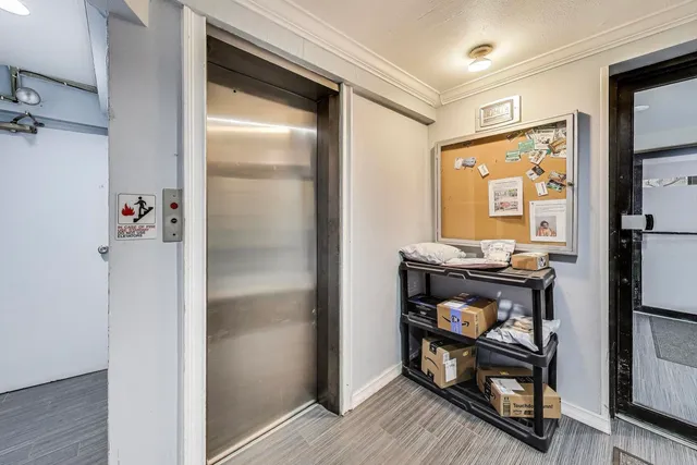 a room with storage and utility