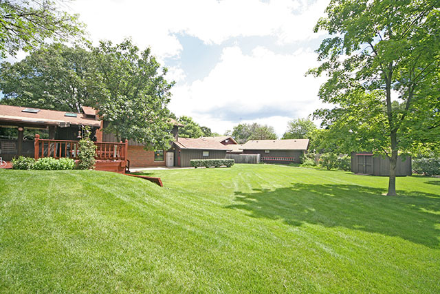 27W265 Manchester Road Winfield, IL 60190 - Photo 22 of 22 a view of a house with a big yard potted plants and large tree