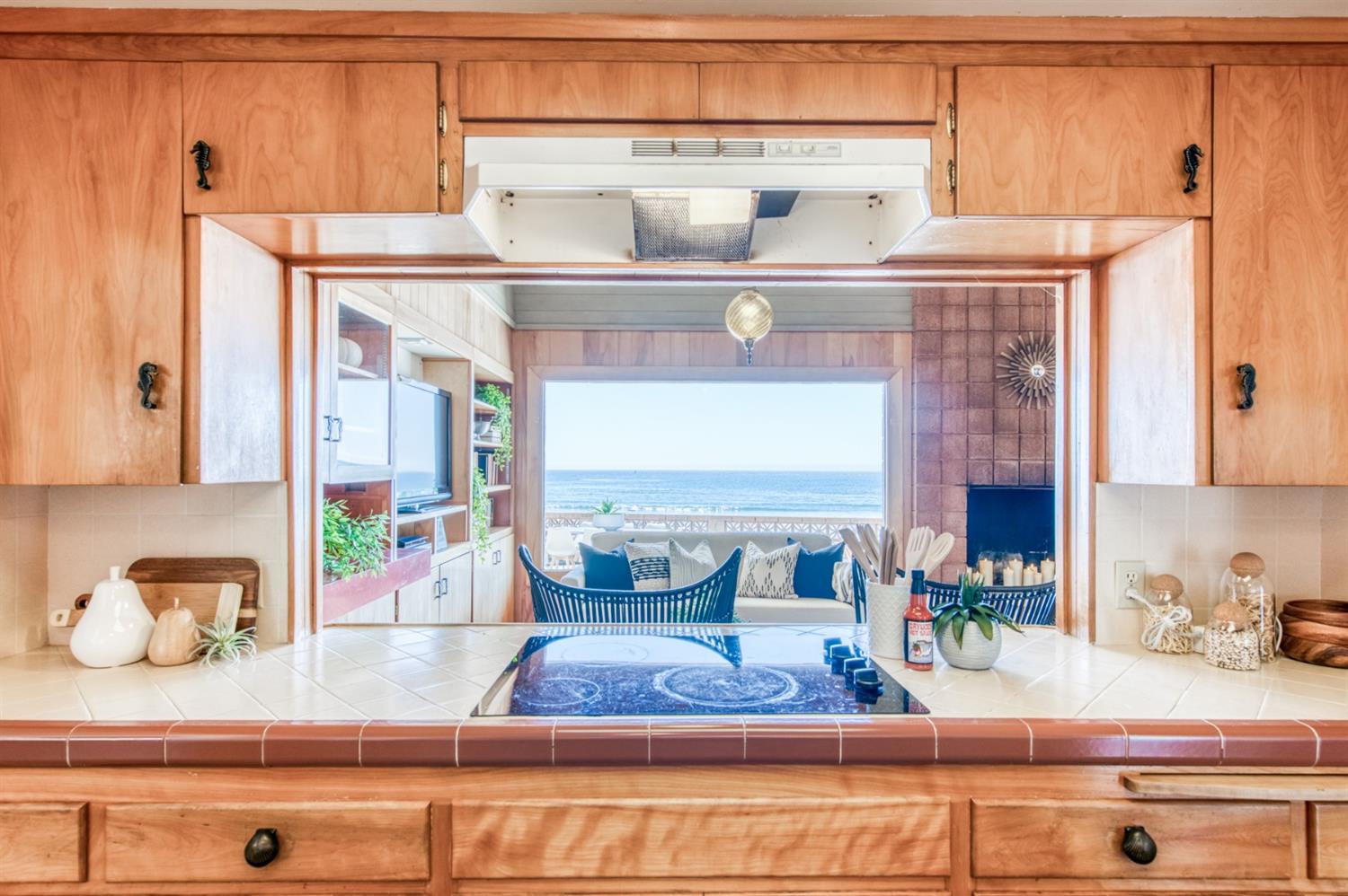 8 Ocean Front Lane Cayucos, CA 93430 - Photo 16 of 32 a kitchen with a cabinets and a counter top space