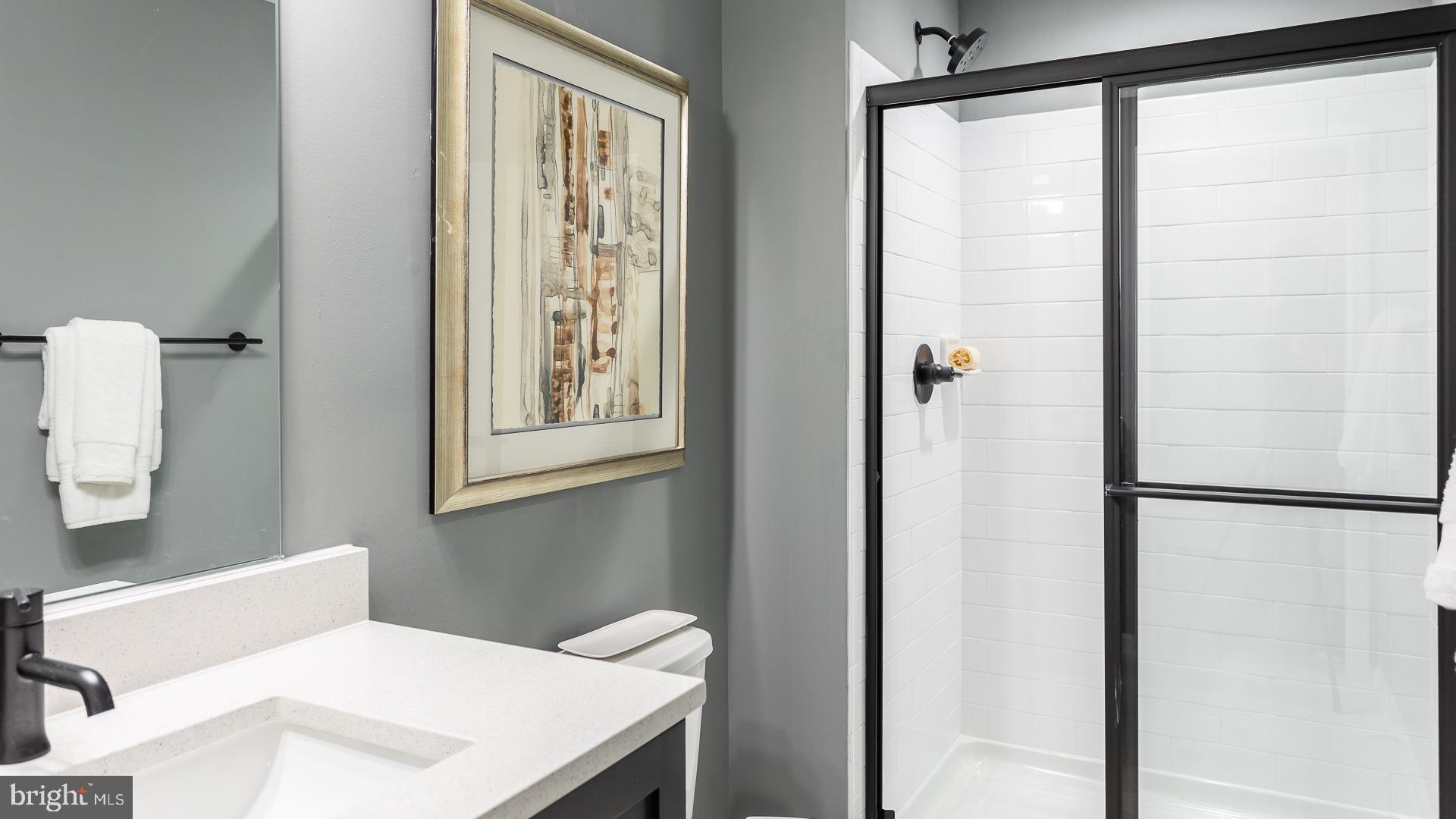 Tbb Monocacy Crossing Parkway, Unit REGENT Brunswick, MD 21716 - Photo 17 of 40 a bathroom with a sink and a mirror